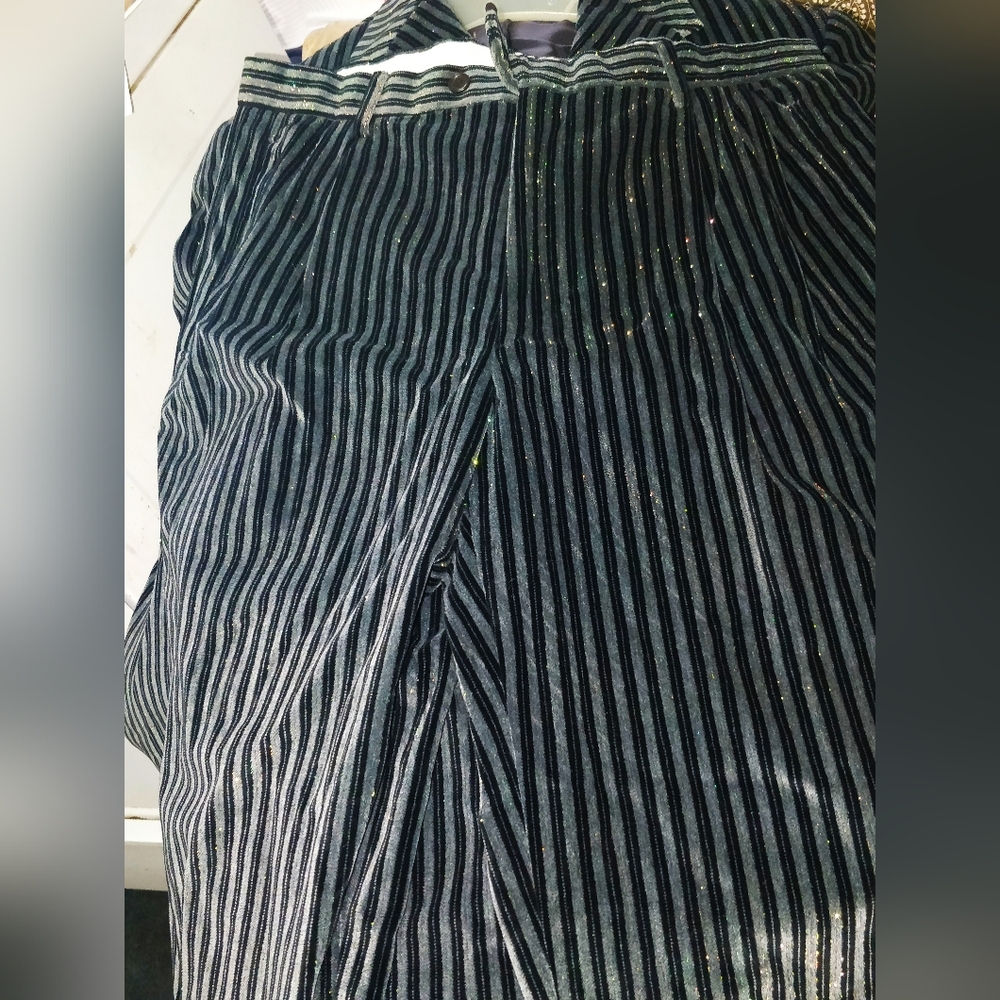 1 Of 1 Luigi Bianchi Mantova Striped Peacoat With Gold Buttons And Cufflinks - Picture 3 of 5